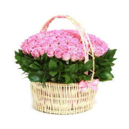 Розовые розы